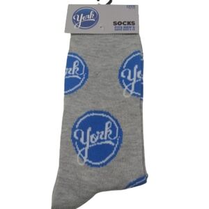 'York' Novelty Crew Socks - Size 6 - 12 *NEW*